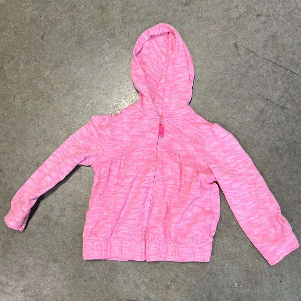 Girls Circo size 5T pink heathered hoodie